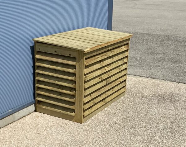 Cache Climatiseur extérieur en bois – Image 2